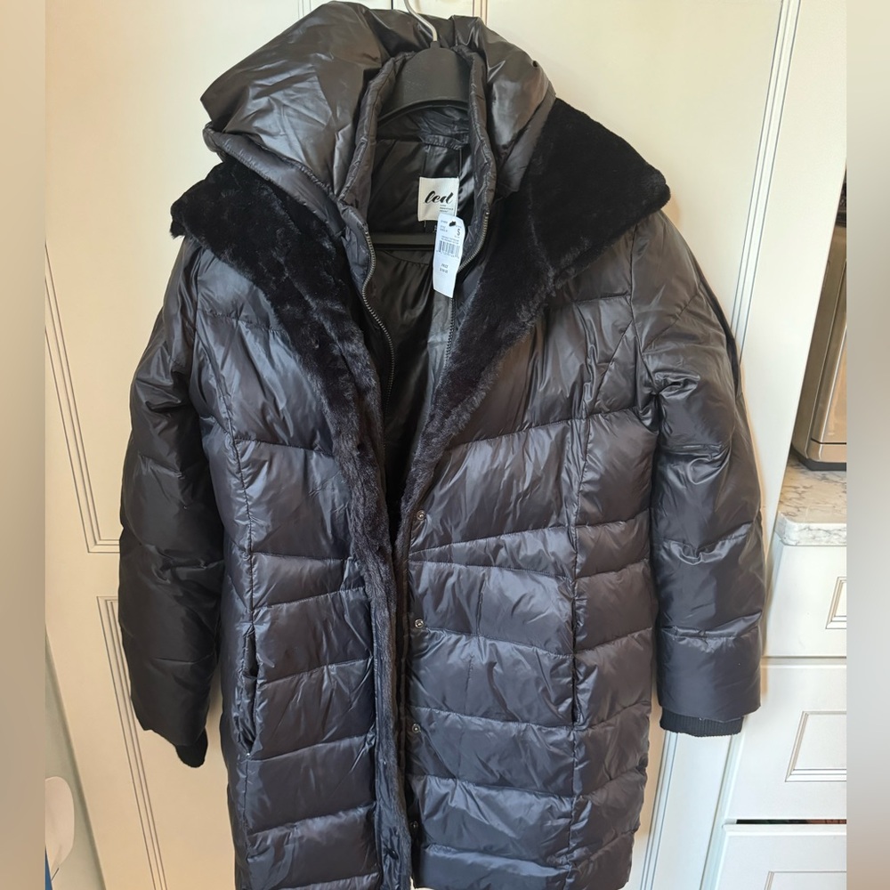 A Pea in the Pod Quilted Puffer Maternity Jacket